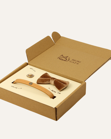 MoriCat Premium Gift Bundle Box with Vintage Bronze Gem in Champagne