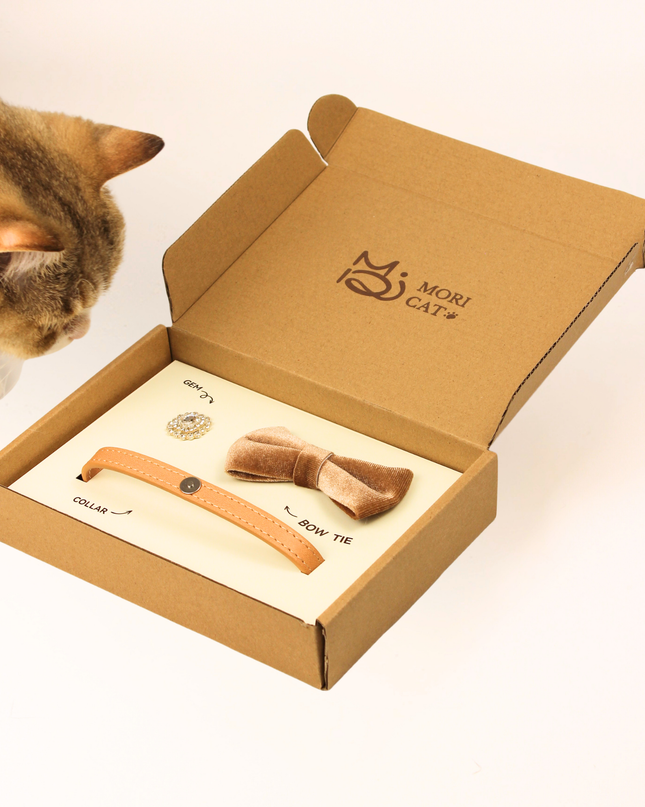 MoriCat Premium Gift Bundle Box with a Diamond Style Halo Jewel