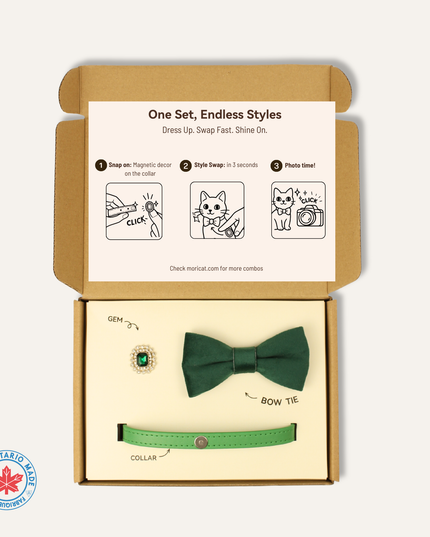 MoriCat Premium Gift Bundle Box with an Emerald Halo Jewel