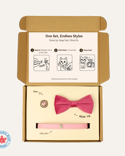 MoriCat Premium Gift Bundle Box with Vintage Bronze Gem in Rose