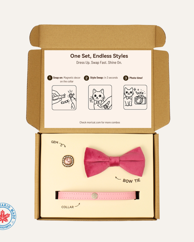 MoriCat Premium Gift Bundle Box with Vintage Bronze Gem in Rose