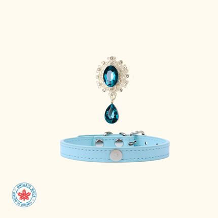 MoriCat Aquamarine Jewel for Grey Fur Cats