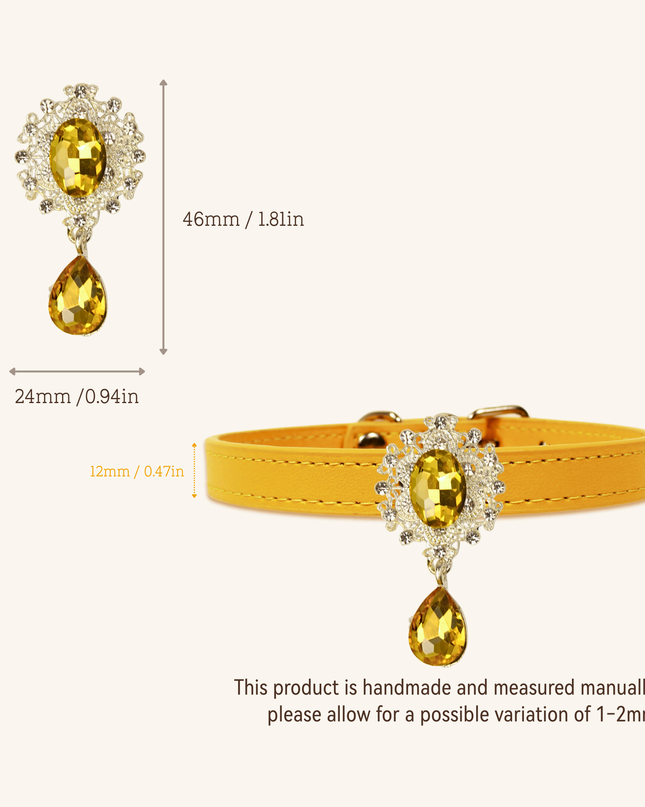 MoriCat Citrine Jewel for Orange Fur Cats