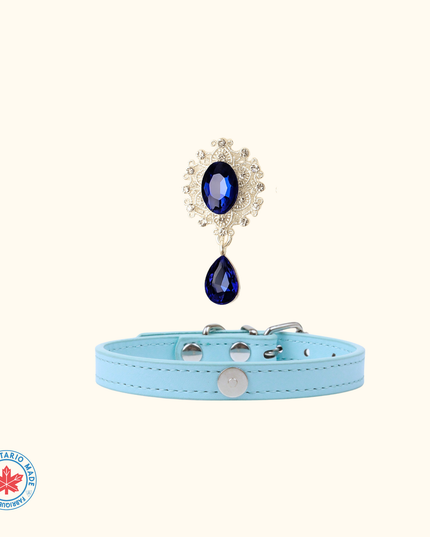 MoriCat Sapphire Jewel for White Fur Cats