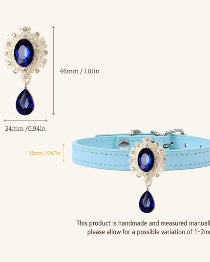 MoriCat Sapphire Jewel for White Fur Cats