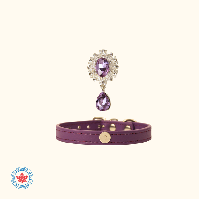 MoriCat Purple Jewel for White Fur Cats