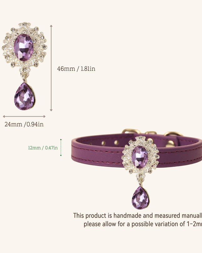 MoriCat Purple Jewel for White Fur Cats