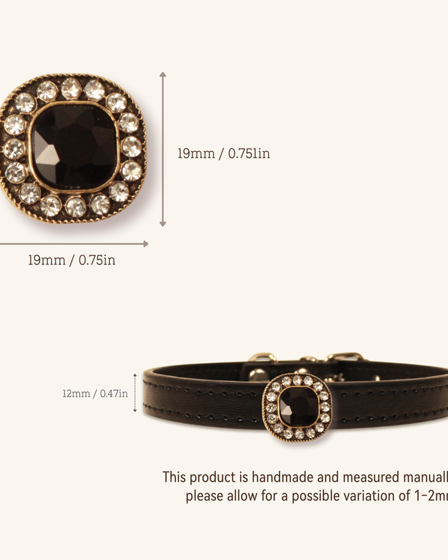 MoriCat Black Jewel for White Fur Cats