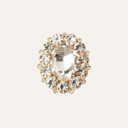 MoriCat Inlaid Oval Gem Charm