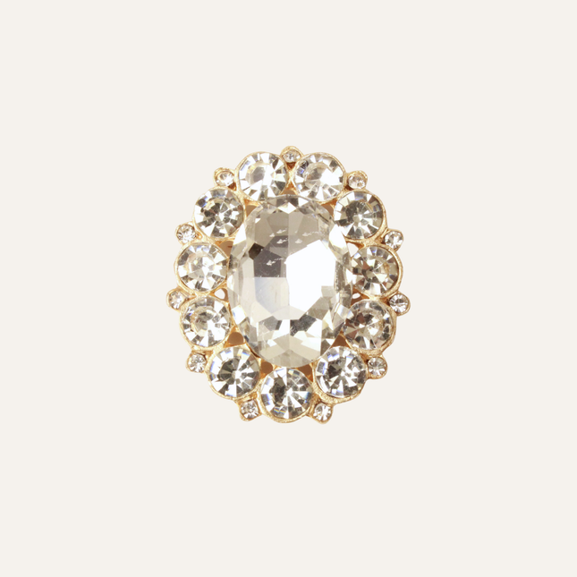 MoriCat Inlaid Oval Gem Charm
