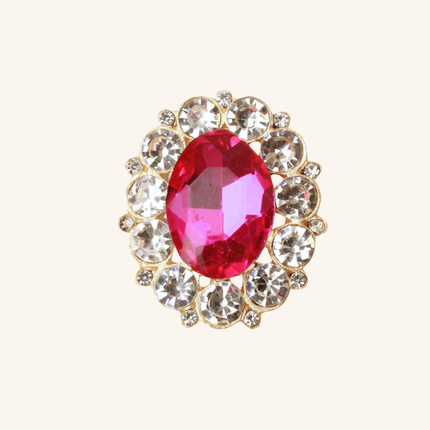 MoriCat Inlaid Oval Gem Charm
