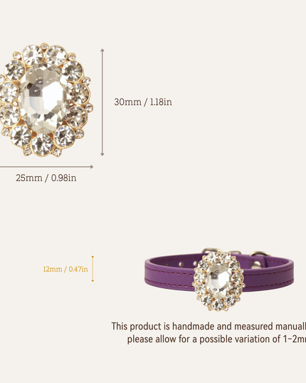 MoriCat Purple Jewel for White Fur Cats