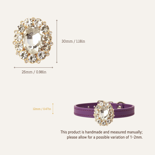 MoriCat Purple Jewel for White Fur Cats
