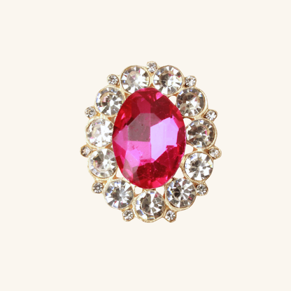 Interchangeable Inlaid Oval Gemstone