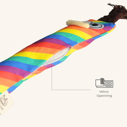 MoriCat Handmade Sensory(Catnip|Silvervine) Kicker -Rainbow
