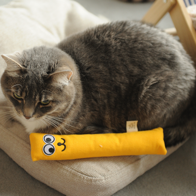 MoriCat Handmade Sensory(Catnip|Silvervine) Kicker -Yellow
