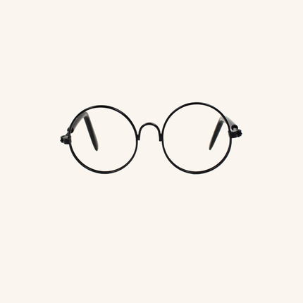 Black Metal Glasses Frame No Lens