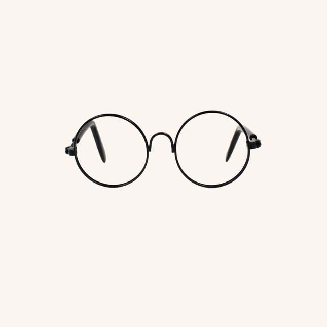 Black Metal Glasses Frame No Lens