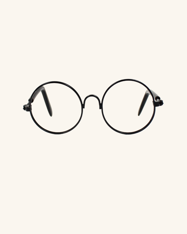 Black Metal Glasses Frame No Lens