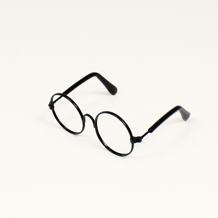 Black Metal Glasses Frame No Lens