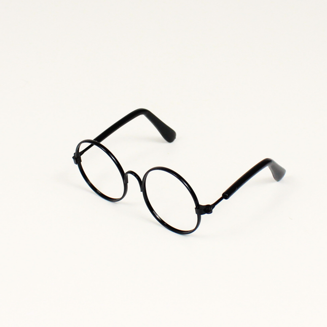 Black Metal Glasses Frame No Lens