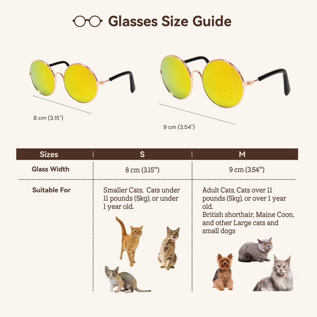 MoriCat Metal Sunglasses with Reflective Yellow Lens