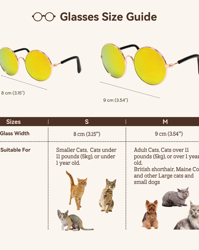 MoriCat Metal Sunglasses with Reflective Yellow Lens