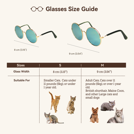 MoriCat Metal Sunglasses with Reflective Green Lens