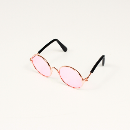 MoriCat Metal Sunglasses with Pink Lens