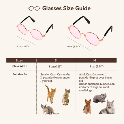 MoriCat Metal Sunglasses with Pink Lens