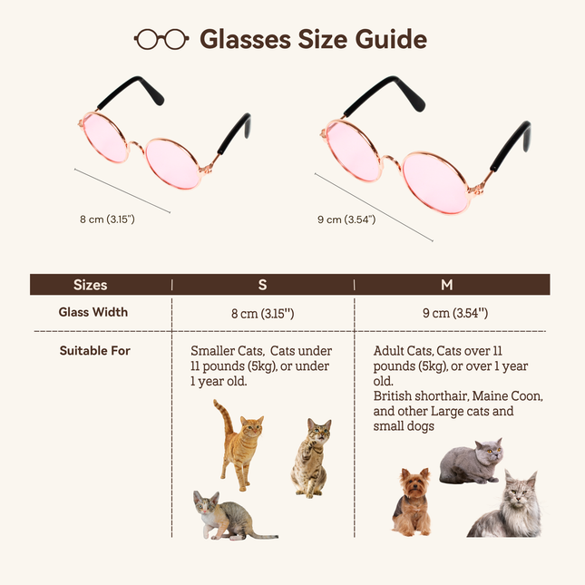 MoriCat Metal Sunglasses with Pink Lens