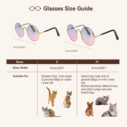 MoriCat Metal Sunglasses with Blue Pink Gradient Lens