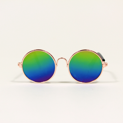 MoriCat Metal Sunglasses with Reflective Gradient Lens