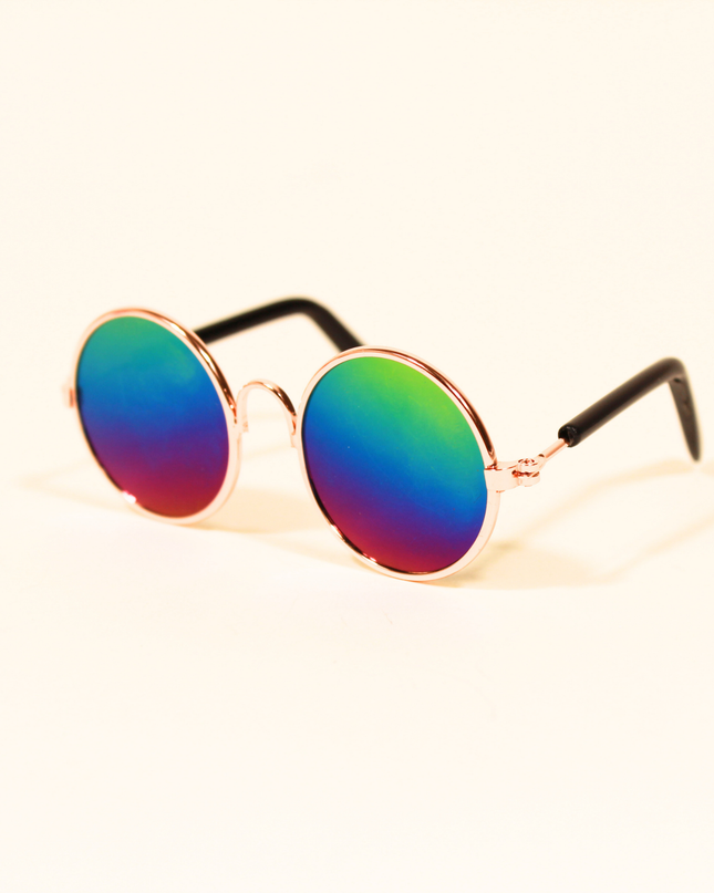 MoriCat Metal Sunglasses with Reflective Gradient Lens