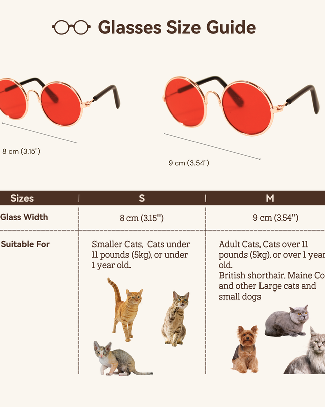 MoriCat Metal Sunglasses with Red Lens