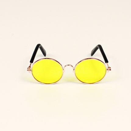 MoriCat Metal Sunglasses with Yellow Lens