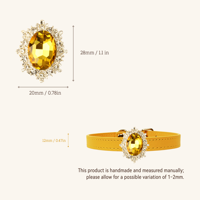 MoriCat Citrine Jewel for Orange Fur Cats