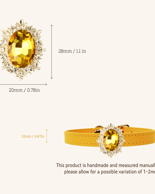 MoriCat Citrine Jewel for Orange Fur Cats