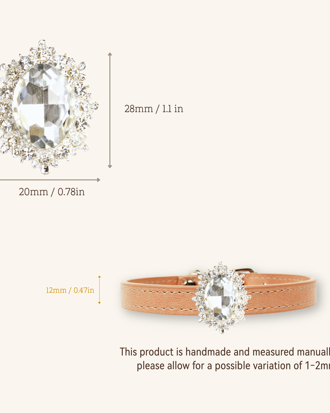 MoriCat Diamond Style Jewel for Dark Fur Cats