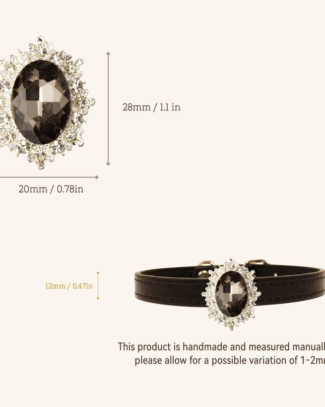 MoriCat Black Jewel for White Fur Cats