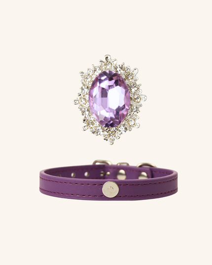 MoriCat Purple Jewel for White Fur Cats