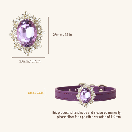 MoriCat Purple Jewel for White Fur Cats