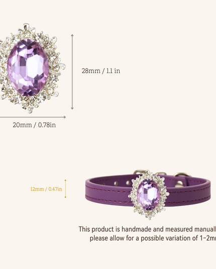 MoriCat Purple Jewel for White Fur Cats