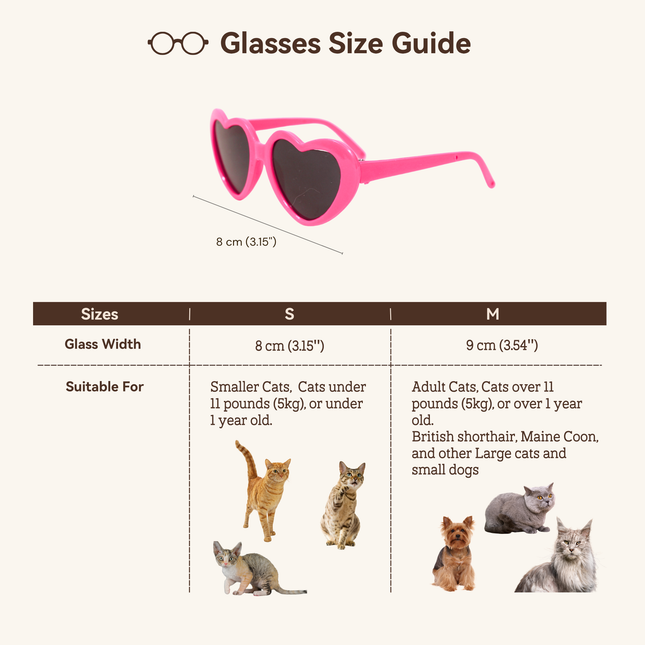 MoriCat Hot Pink Heart Shaped Plastic Sunglasses with Black Lens