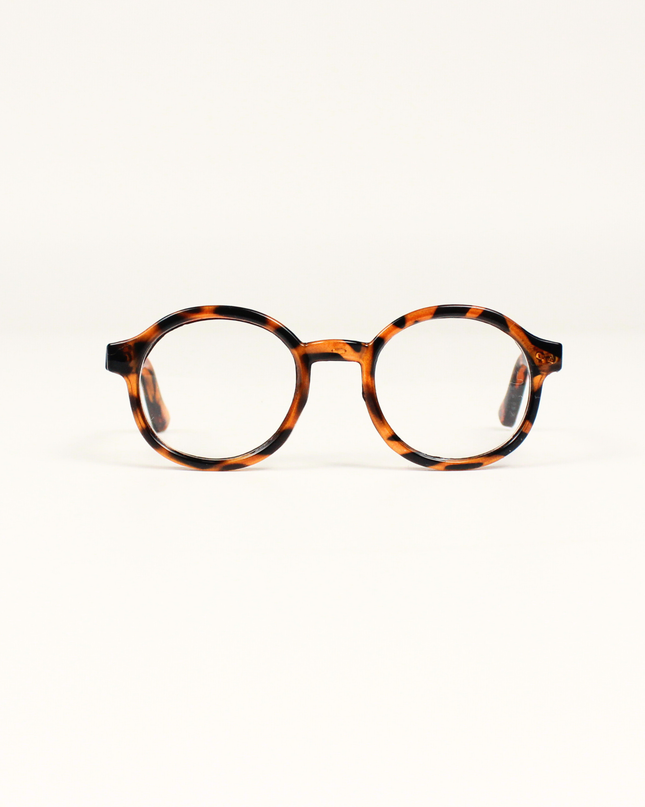 MoriCat Tortoiseshell Glasses with Clear Lens