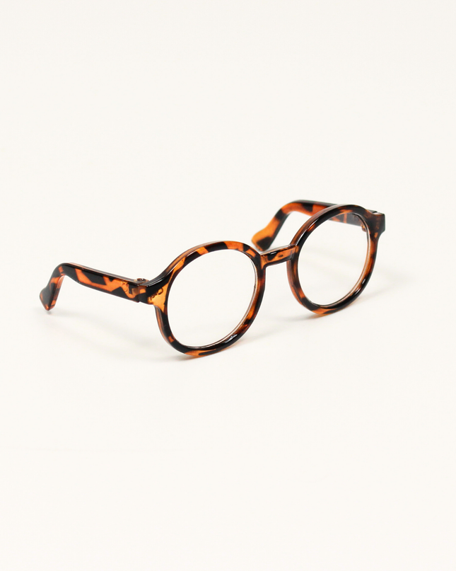 MoriCat Tortoiseshell Glasses with Clear Lens