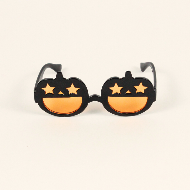 MoriCat Halloween Black Pumpkin Sunglasses with Black Lens
