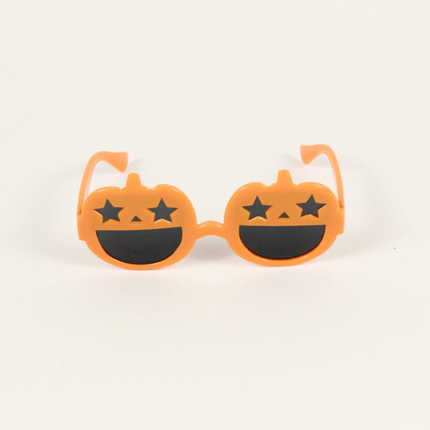 MoriCat Halloween Orange Pumpkin Sunglasses with Black Lens
