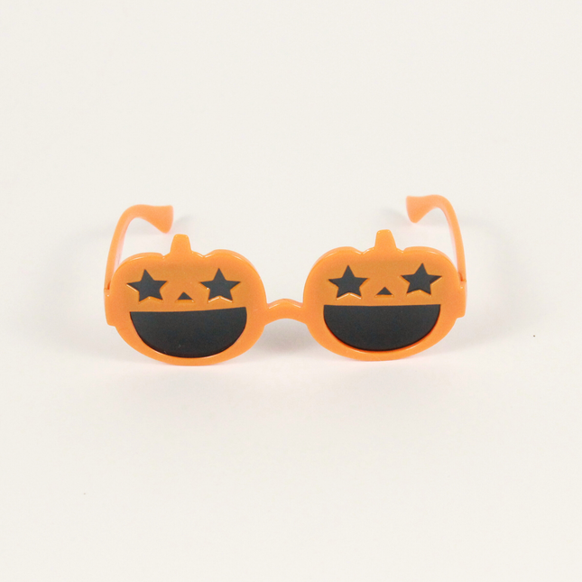 MoriCat Halloween Orange Pumpkin Sunglasses with Black Lens