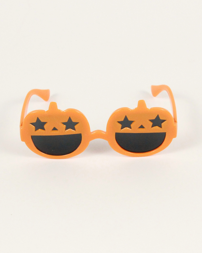 MoriCat Halloween Orange Pumpkin Sunglasses with Black Lens